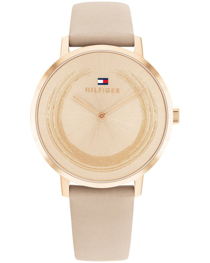 Tommy Hilfiger Tyson Rose Gold Dial Rose Gold Leather Strap Women's Multifunction Watch TH1782602W - view 1