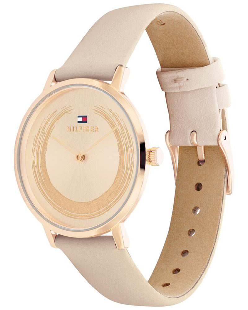 Tommy Hilfiger Tyson Rose Gold Dial Rose Gold Leather Strap Women's Multifunction Watch TH1782602W - view 2