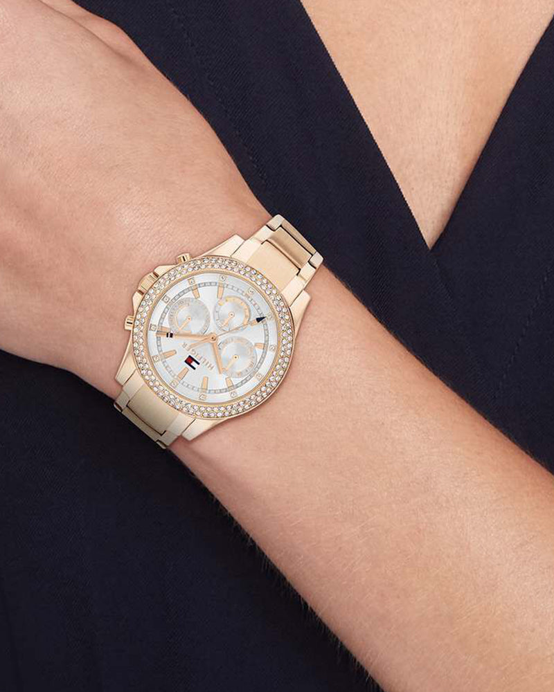 Tommy Hilfiger Haven Silver Dial Gold Stainless Steel Strap Women's Multifunction Watch TH1782624 - view 4