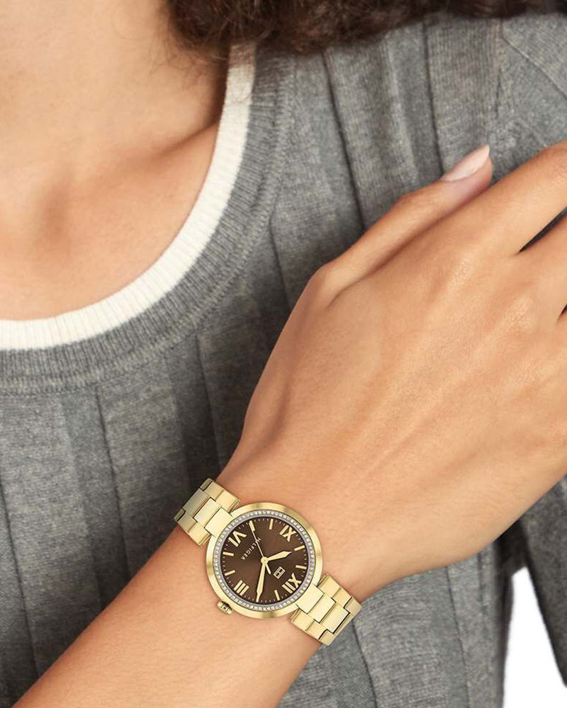 Tommy Hilfiger Alice Brown Dial Gold Stainless Steel Strap Women's Watch TH1782631 - view 4