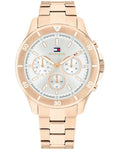 Tommy Hilfiger Aspen Silver Dial Rose Gold Stainless Steel Strap Women's Multifunction Watch TH1782639 - view 1
