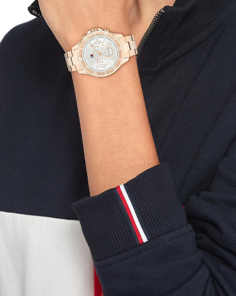 Tommy Hilfiger Aspen Silver Dial Rose Gold Stainless Steel Strap Women's Multifunction Watch TH1782639 - view 4