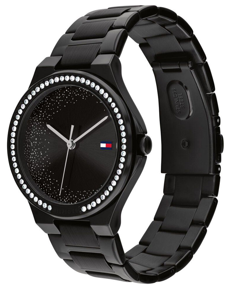 Tommy Hilfiger Juliette Black Dial Black Stainless Steel Strap Women's Watch TH1782644 - view 2