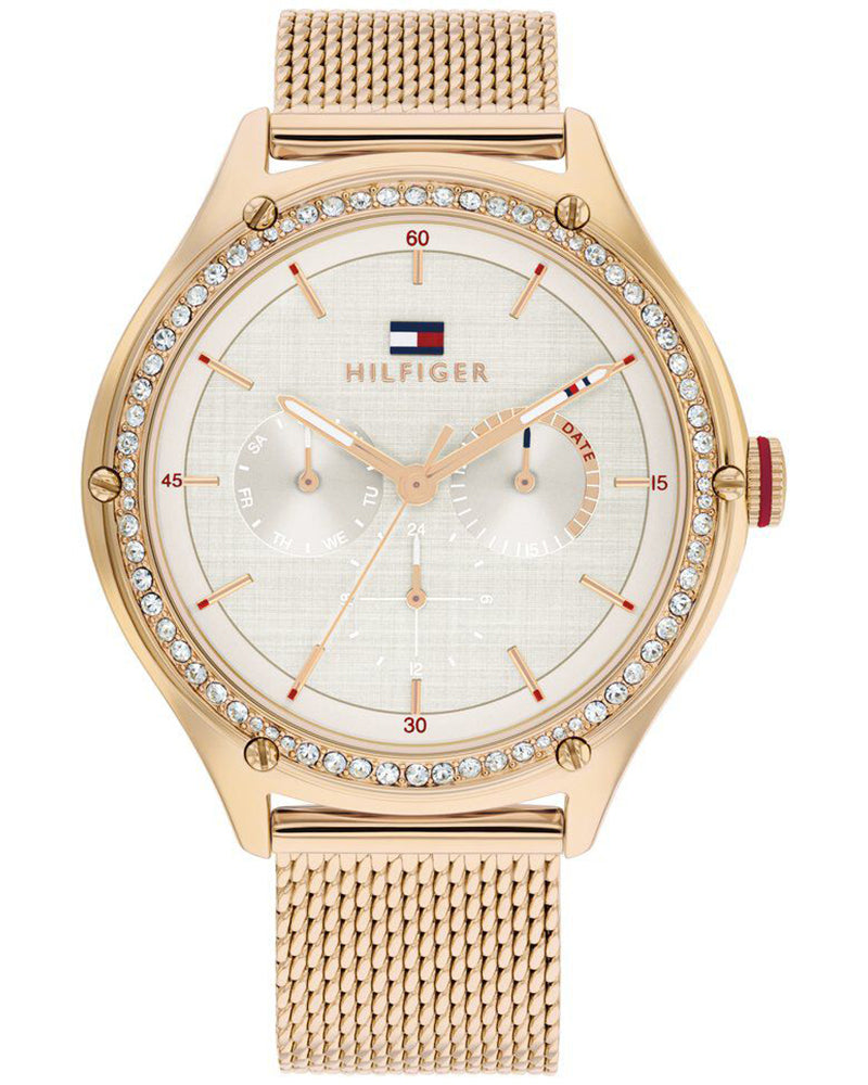 Tommy Hilfiger Lexi Grey Dial Rose Gold Stainless Steel Strap Women's Multifunction Watch TH1782653 - view 1
