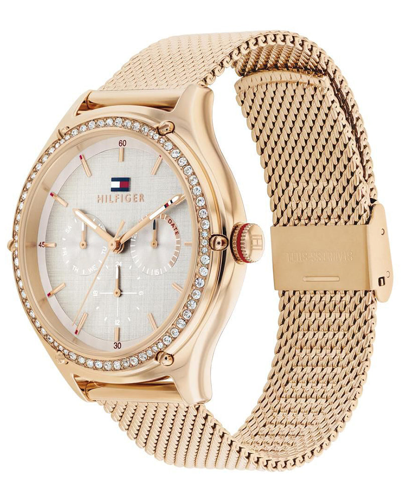 Tommy Hilfiger Lexi Grey Dial Rose Gold Stainless Steel Strap Women's Multifunction Watch TH1782653 - view 2