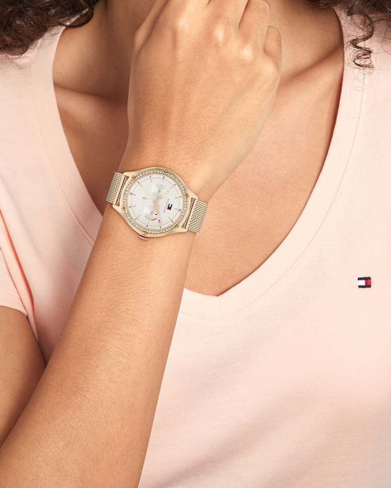 Tommy Hilfiger Lexi Grey Dial Rose Gold Stainless Steel Strap Women's Multifunction Watch TH1782653 - view 4