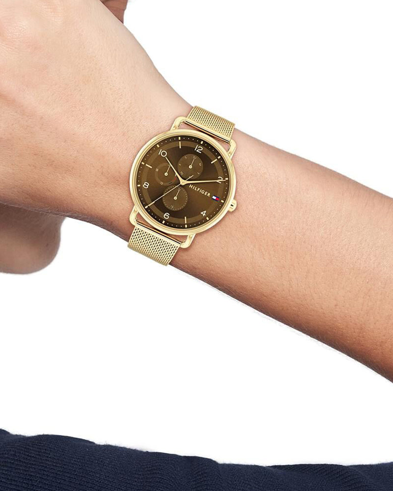 Tommy Hilfiger Lily Brown Dial Gold Stainless Steel Strap Women's Multifunction Watch TH1782663 - view 4