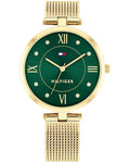 Tommy Hilfiger Ella LE Green Dial Gold Stainless Steel Strap Women's Watch TH1782711W - view 1