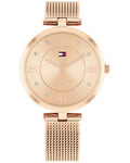 Tommy Hilfiger Mujer Grey Dial Rose Gold Stainless Steel Strap Women's Watch TH1782712W - view 1