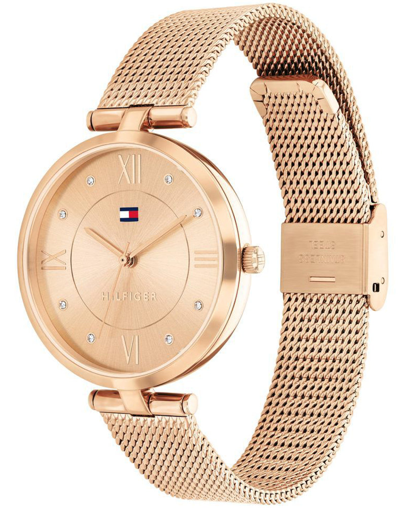 Tommy Hilfiger Mujer Grey Dial Rose Gold Stainless Steel Strap Women's Watch TH1782712W - view 2