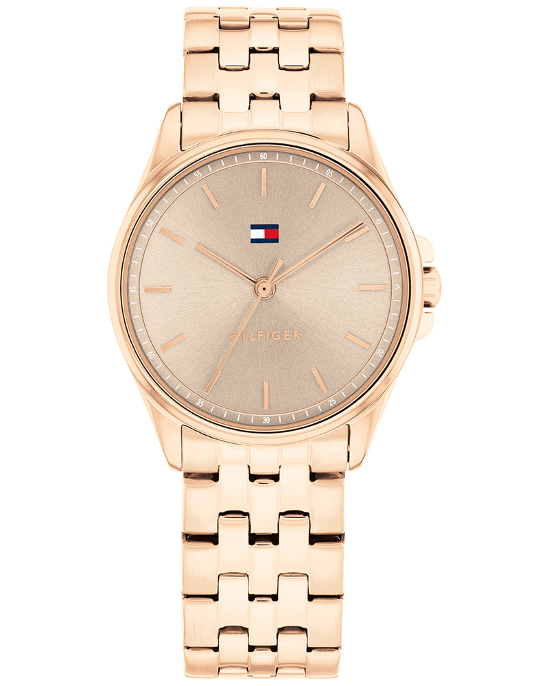 Tommy Hilfiger Jade Taupe Dial Rose Gold Stainless Steel Strap Women's Watch TH1782775W - view 1