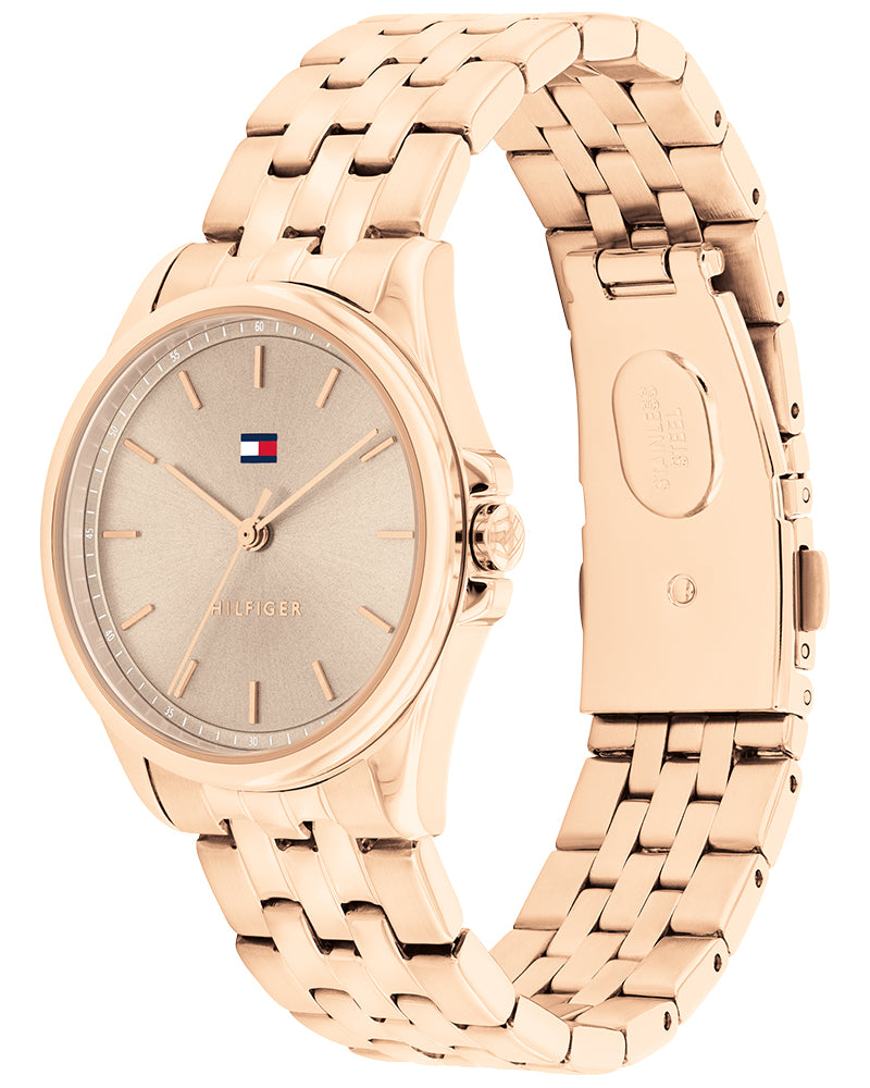 Tommy Hilfiger Jade Taupe Dial Rose Gold Stainless Steel Strap Women's Watch TH1782775W - view 2