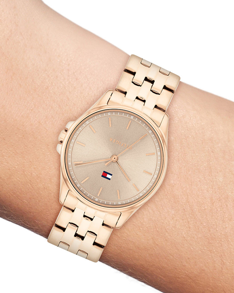 Tommy Hilfiger Jade Taupe Dial Rose Gold Stainless Steel Strap Women's Watch TH1782775W - view 4