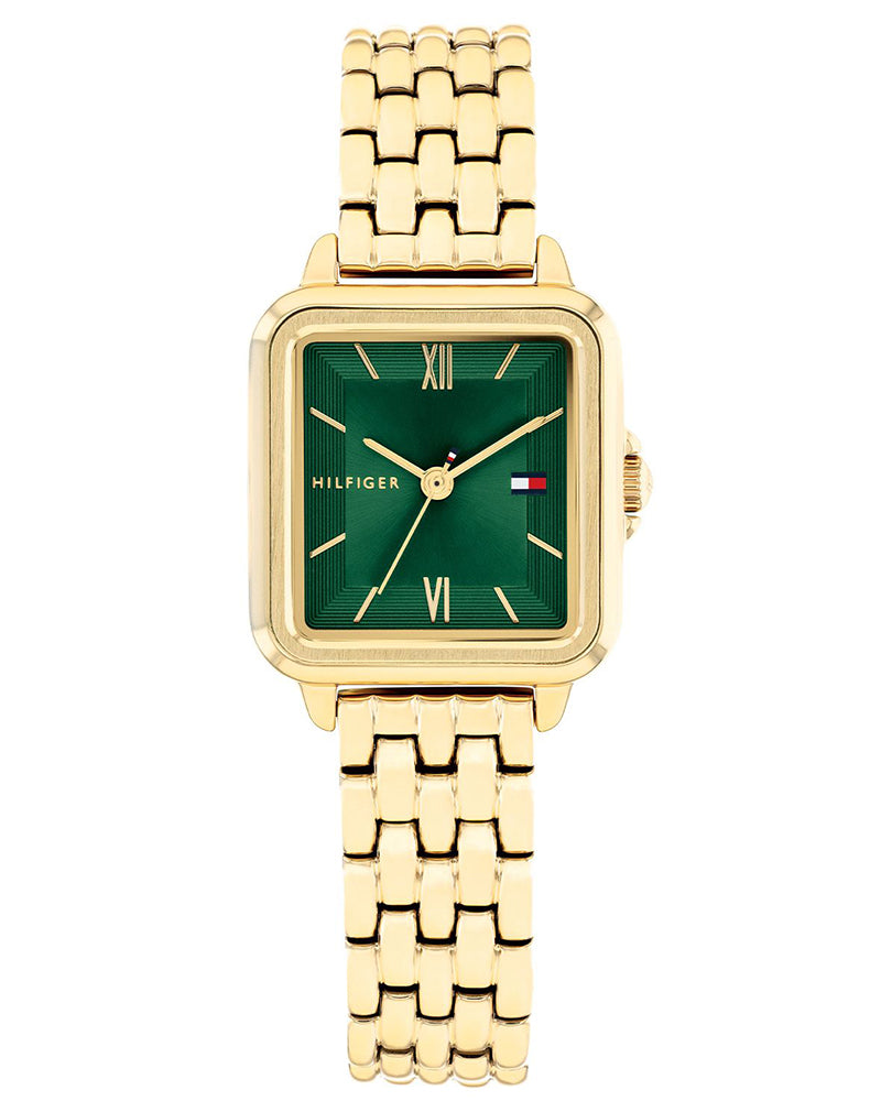 Tommy Hilfiger Mia Green Dial Gold Stainless Steel Strap Women's Watch TH1782858W - view 1