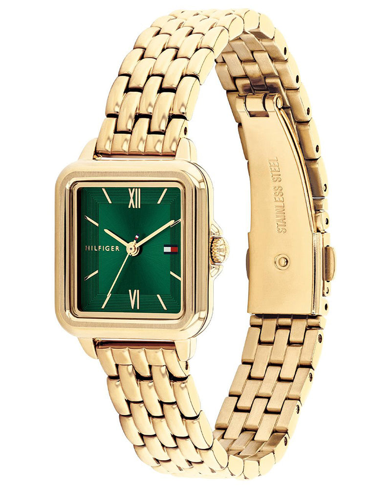 Tommy Hilfiger Mia Green Dial Gold Stainless Steel Strap Women's Watch TH1782858W - view 3