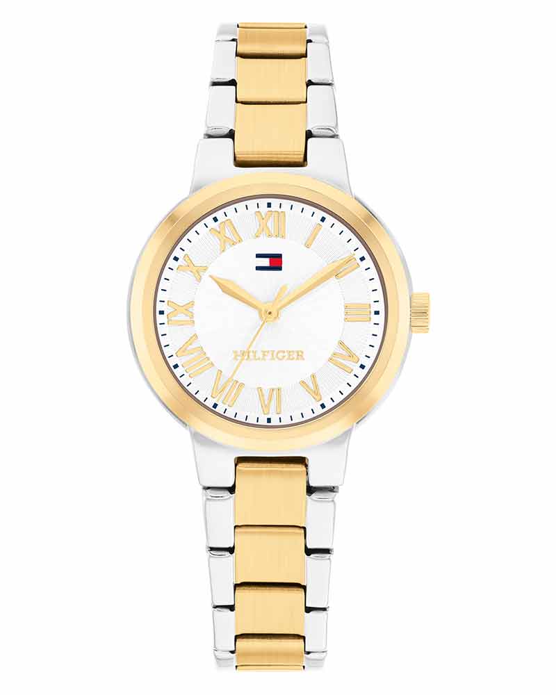 Tommy Hilfiger Becca White Dial Two Tone Stainless Steel Strap Women's Watch TH1782903W - view 1