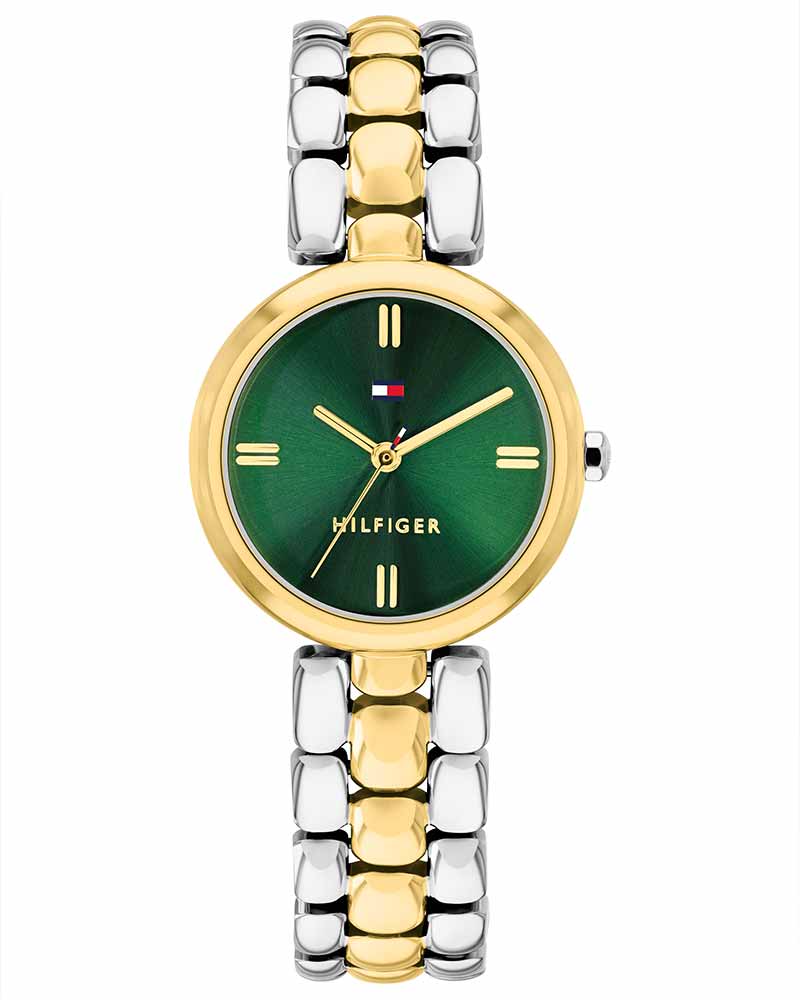 Tommy Hilfiger Annie Green Dial Two Tone Stainless Steel Strap Women's Watch TH1782927W - view 1