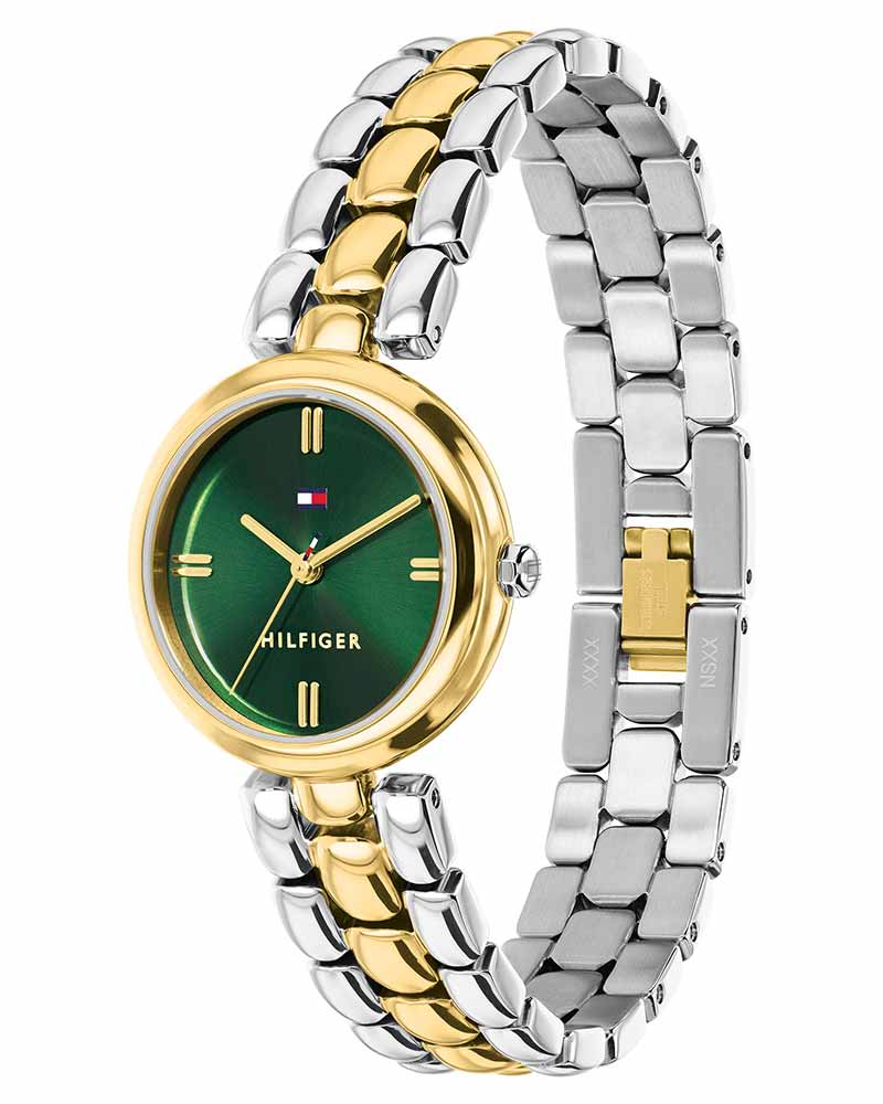 Tommy Hilfiger Annie Green Dial Two Tone Stainless Steel Strap Women's Watch TH1782927W - view 2