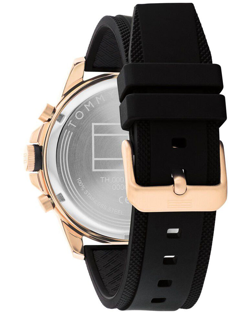 Tommy Hilfiger Blaze Black Dial Black Silicone Strap Men's Watch TH1792028 - view 3