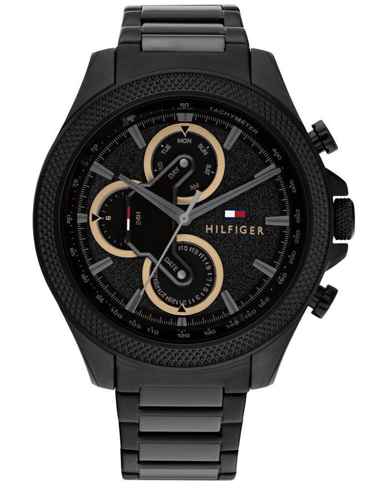Tommy Hilfiger Clark Black Dial Black Stainless Steel Strap Men's Multifunction Watch TH1792081 - view 1