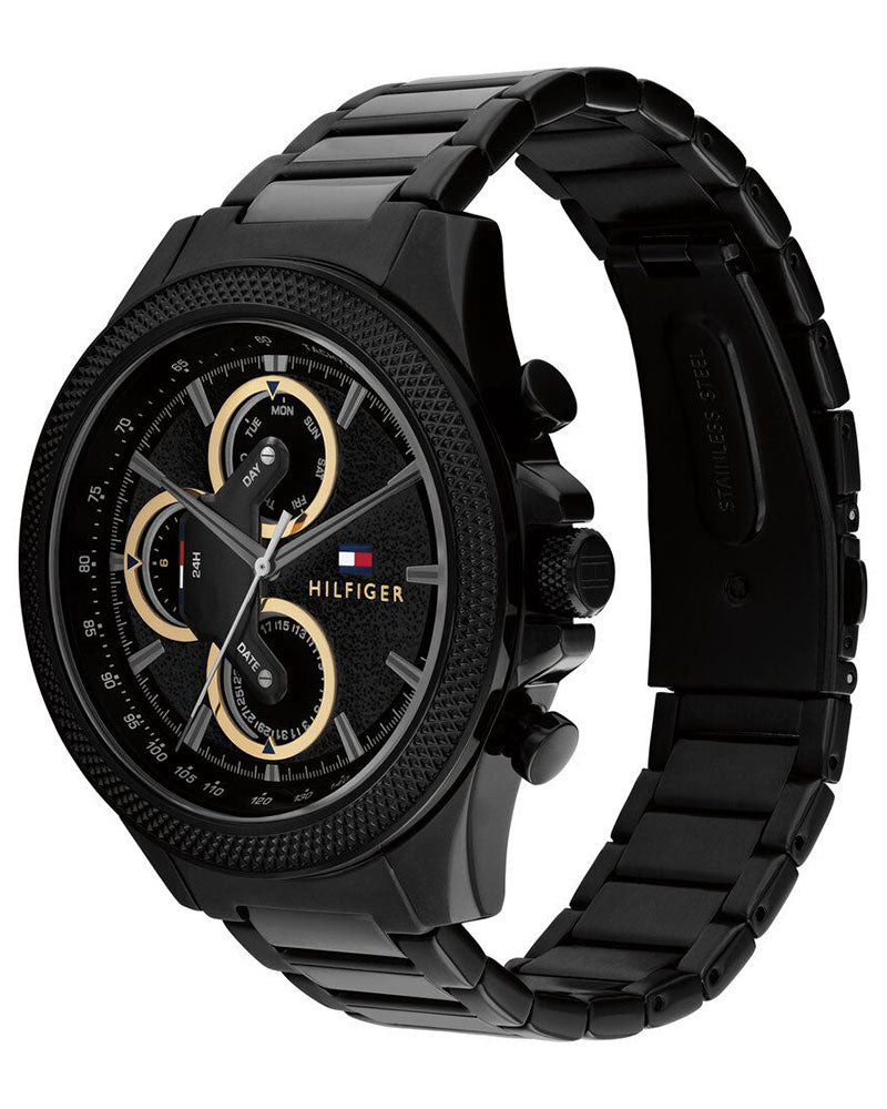Tommy Hilfiger Clark Black Dial Black Stainless Steel Strap Men's Multifunction Watch TH1792081 - view 2