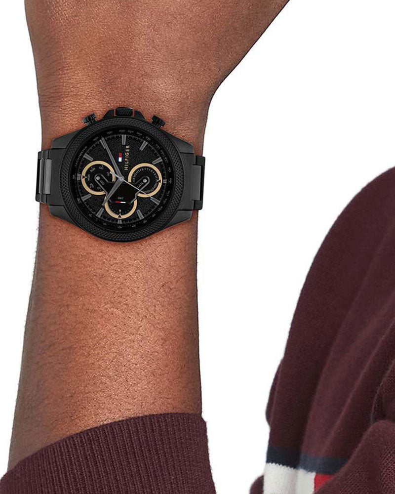 Tommy Hilfiger Clark Black Dial Black Stainless Steel Strap Men's Multifunction Watch TH1792081 - view 4