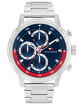 Tommy Hilfiger Rocky Blue Dial Silver Stainless Steel Strap Men's Watch TH1792179W - view 1