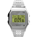 Timex T80 Digital Dial Silver Stainless Steel Strap Kids' Watch TW2R79300UJ - view 1