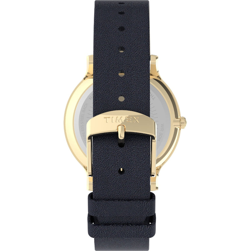 Timex Transcend White Dial Blue Leather Strap Women's Watch TW2V04900AP - view 3