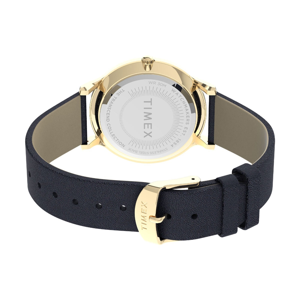 Timex Transcend White Dial Blue Leather Strap Women's Watch TW2V04900AP - view 2