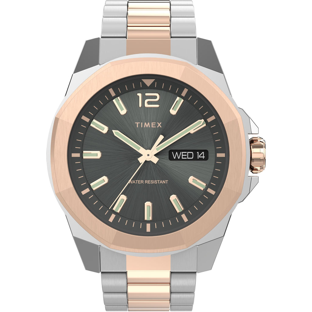 Timex Essex Avenue Black Dial Two-Tone Stainless Steel Strap Men's Watch TW2V43100UJ - view 1