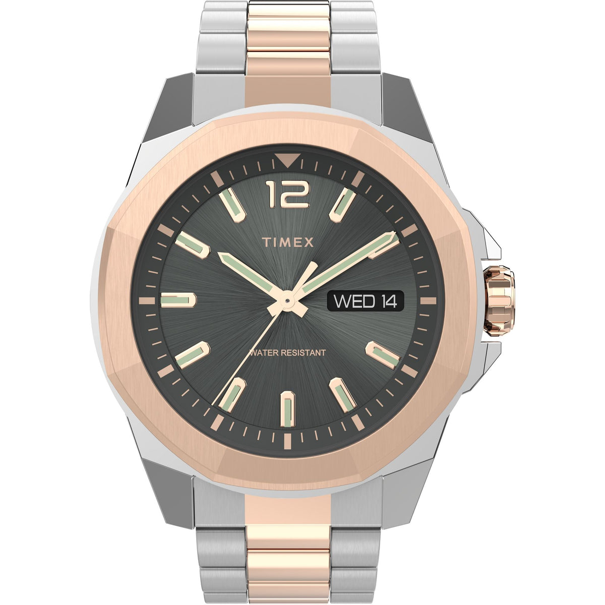 Timex Essex Avenue Black Dial Two-Tone Stainless Steel Strap Men's Watch TW2V43100UJ - view 1
