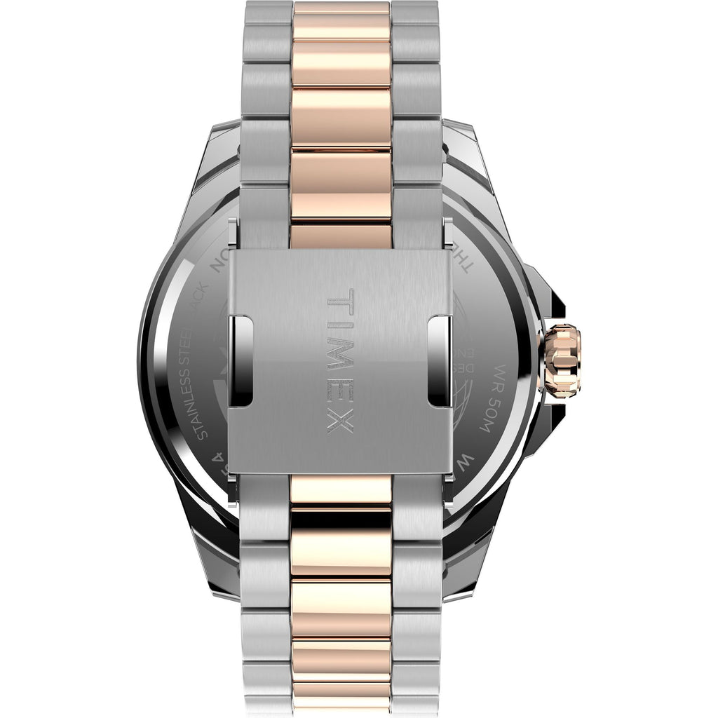 Timex Essex Avenue Black Dial Two-Tone Stainless Steel Strap Men's Watch TW2V43100UJ - view 3