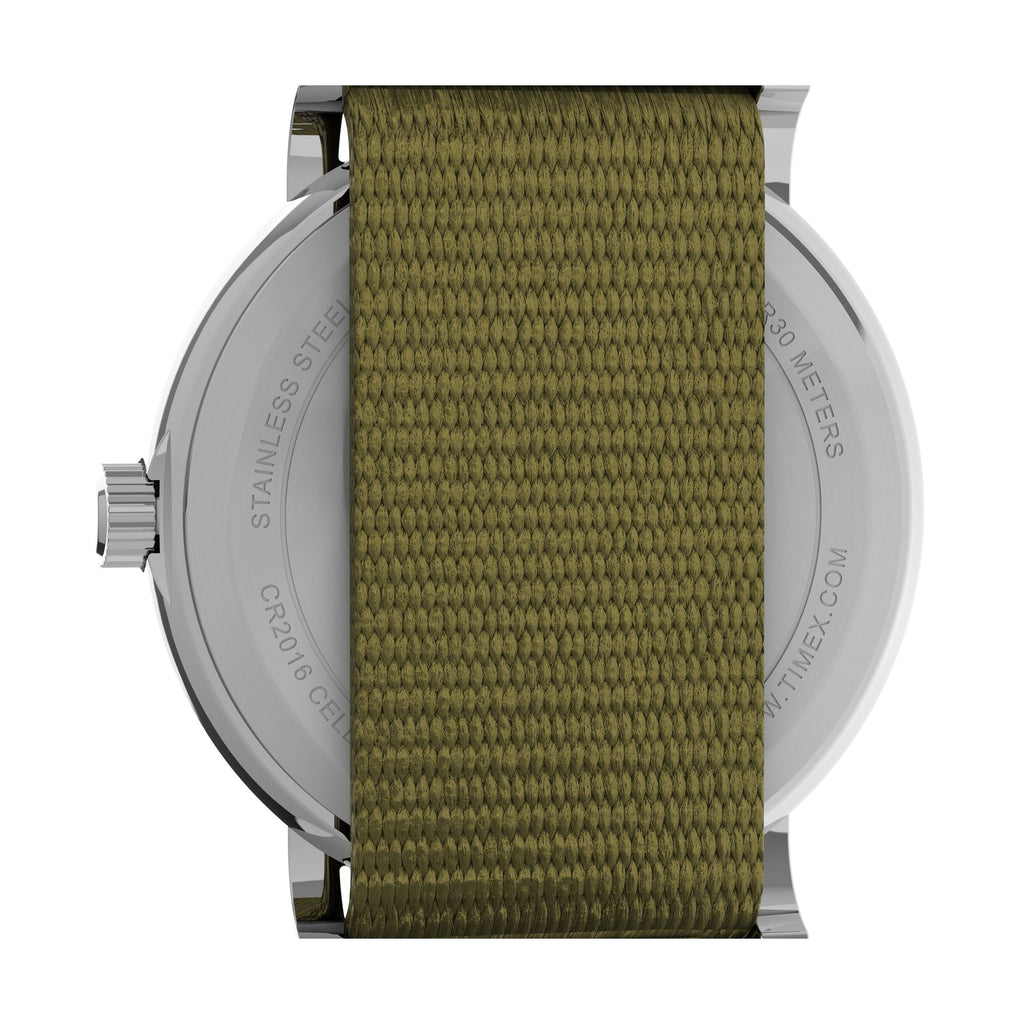 Timex Weekender White Dial Green Fabric Strap Women's Watch TW2V61500UJ - view 3
