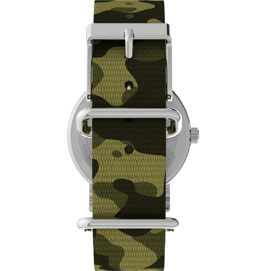 Timex Weekender White Dial Green Fabric Strap Women's Watch TW2V61500UJ