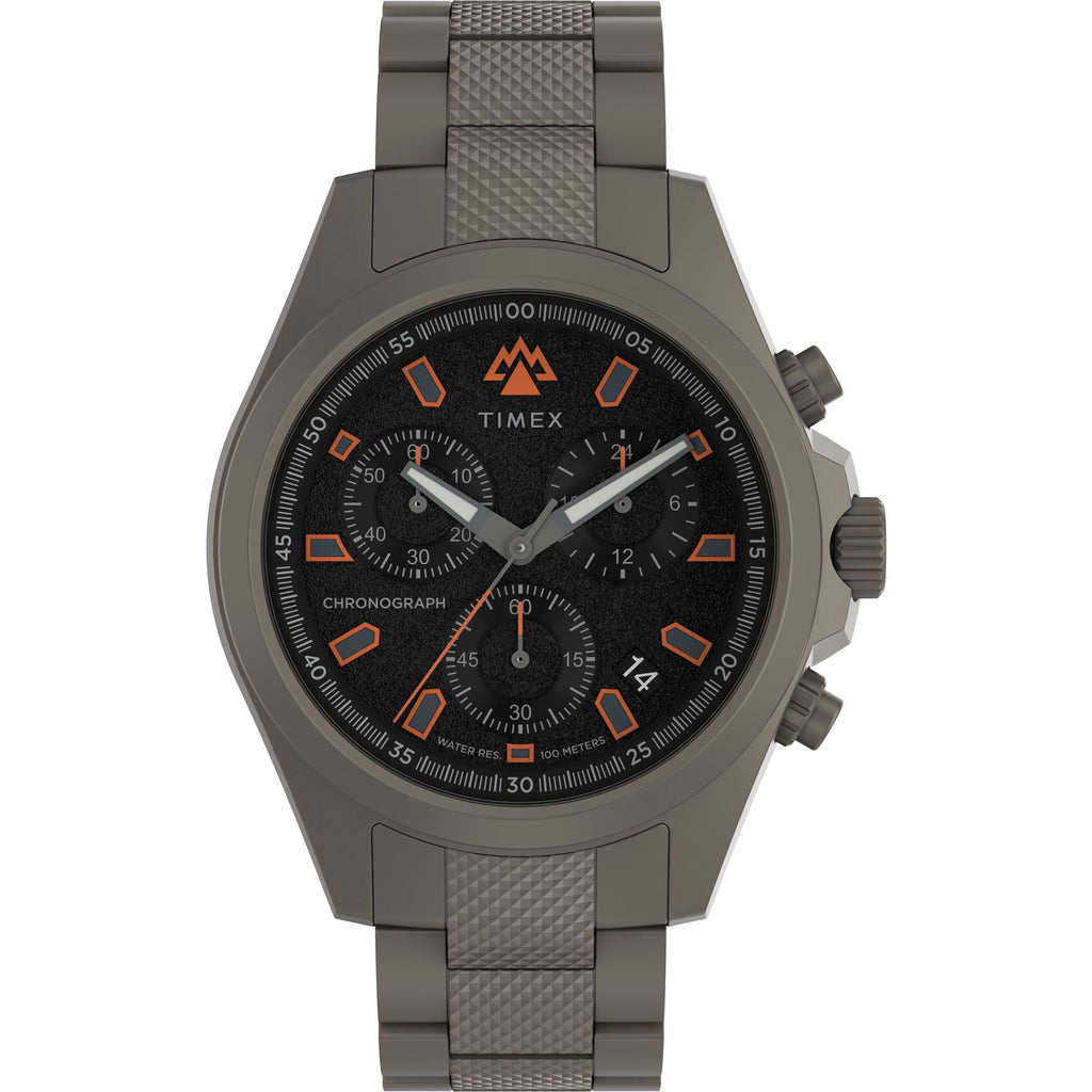 Timex Expedition North Chrono Black Dial Gunmetal Steel Strap Men's Watch TW2W45700X6 - view 1