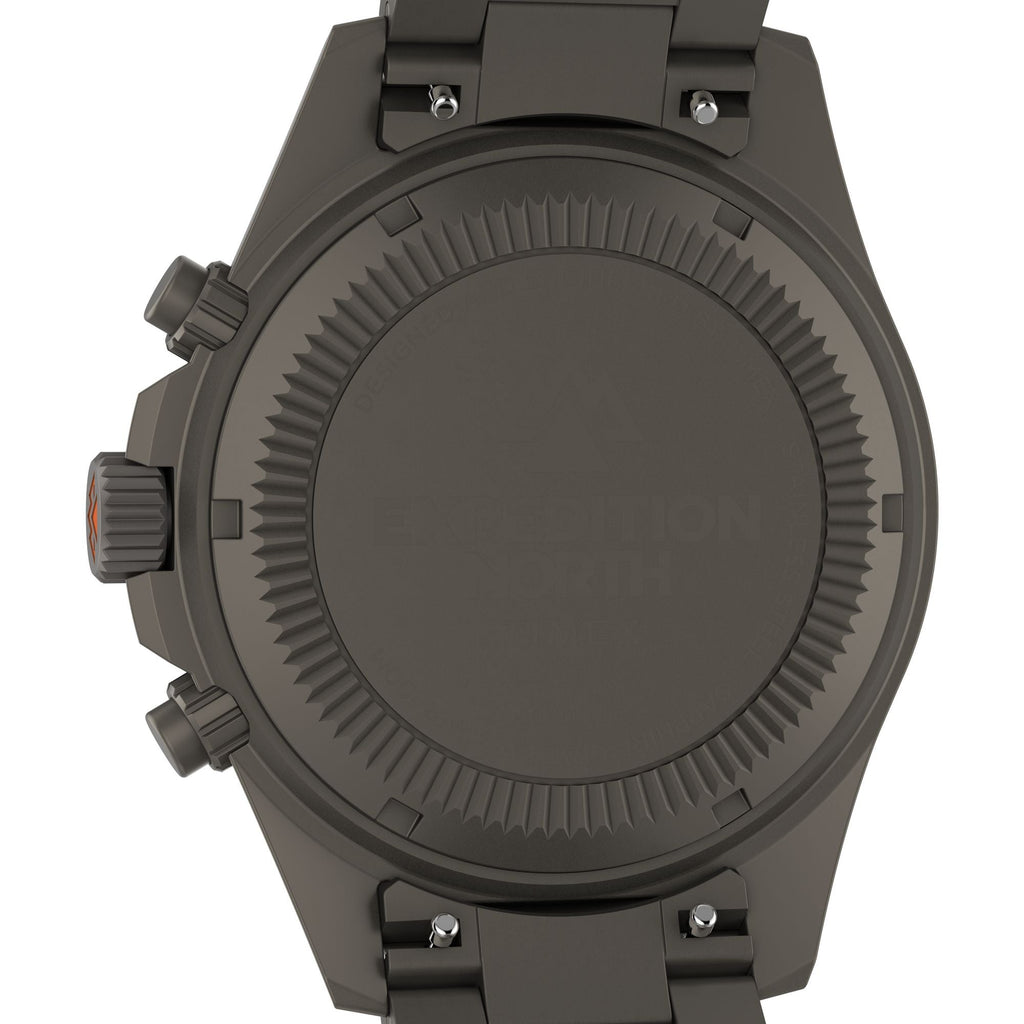 Timex Expedition North Chrono Black Dial Gunmetal Steel Strap Men's Watch TW2W45700X6 - view 5