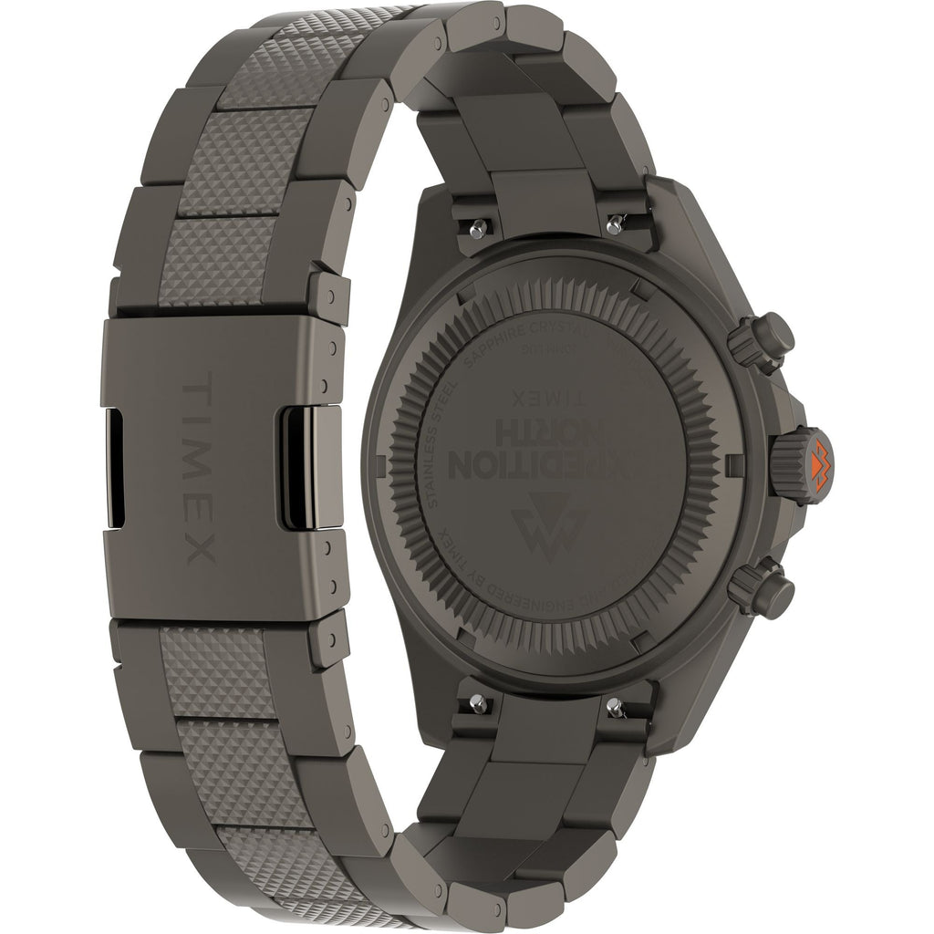 Timex Expedition North Chrono Black Dial Gunmetal Steel Strap Men's Watch TW2W45700X6 - view 6