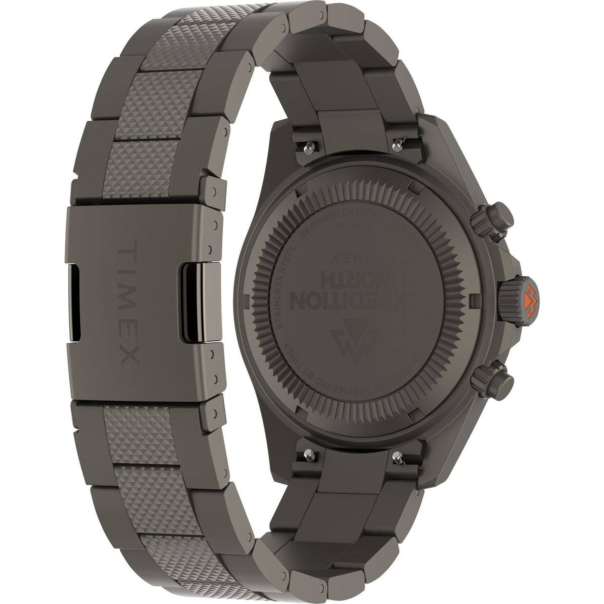 Timex Expedition North Chrono Black Dial Gunmetal Steel Strap Men's Watch TW2W45700X6 - view 6