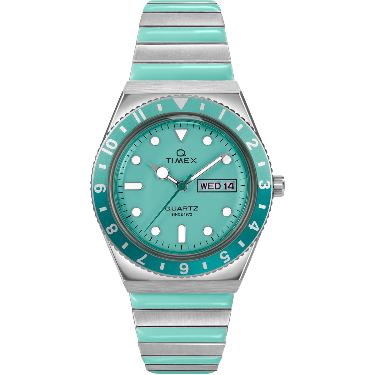 Timex Q Timex Blue Dial Stainless Steel Strap Women's Watch TW2W87800UJ - view 1
