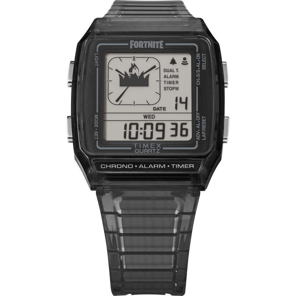 Timex Q LCA x Fortnite Digital Dial Black Resin Strap Kids' Watch TW2W96500X6 - view 2