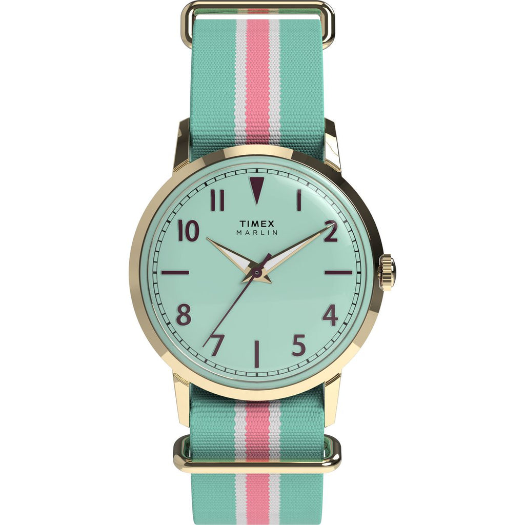 Timex Marlin Green Dial Blue Fabric Strap Women's Watch TW2Y49700UJ - view 1