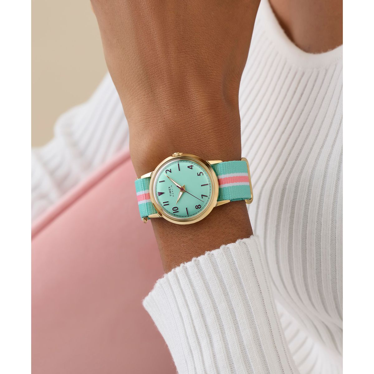 Timex Marlin Green Dial Blue Fabric Strap Women's Watch TW2Y49700UJ - view 3