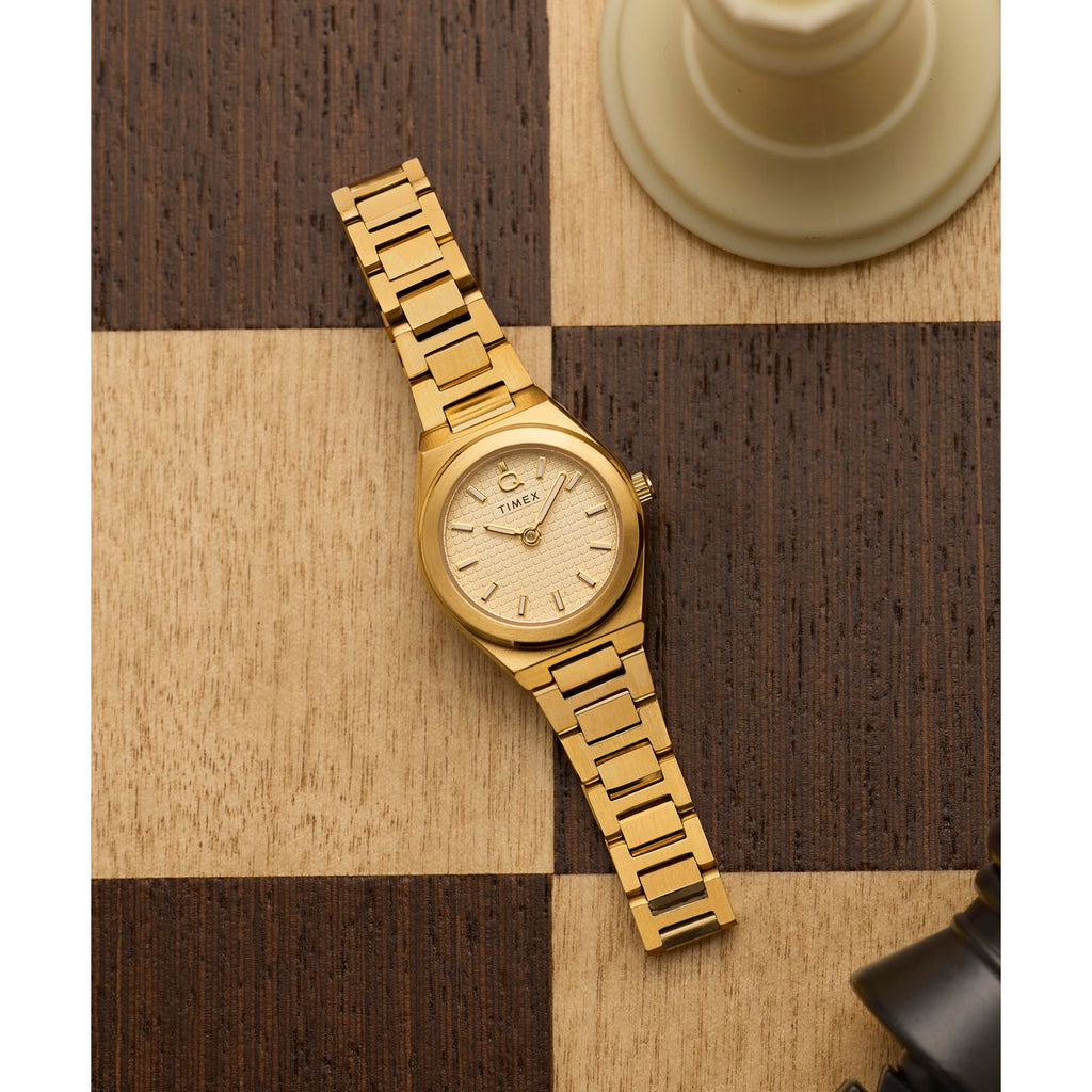 Timex Q Continental Gold Dial Gold Stainless Steel Strap Women's Watch TW2Y68300UJ - view 6