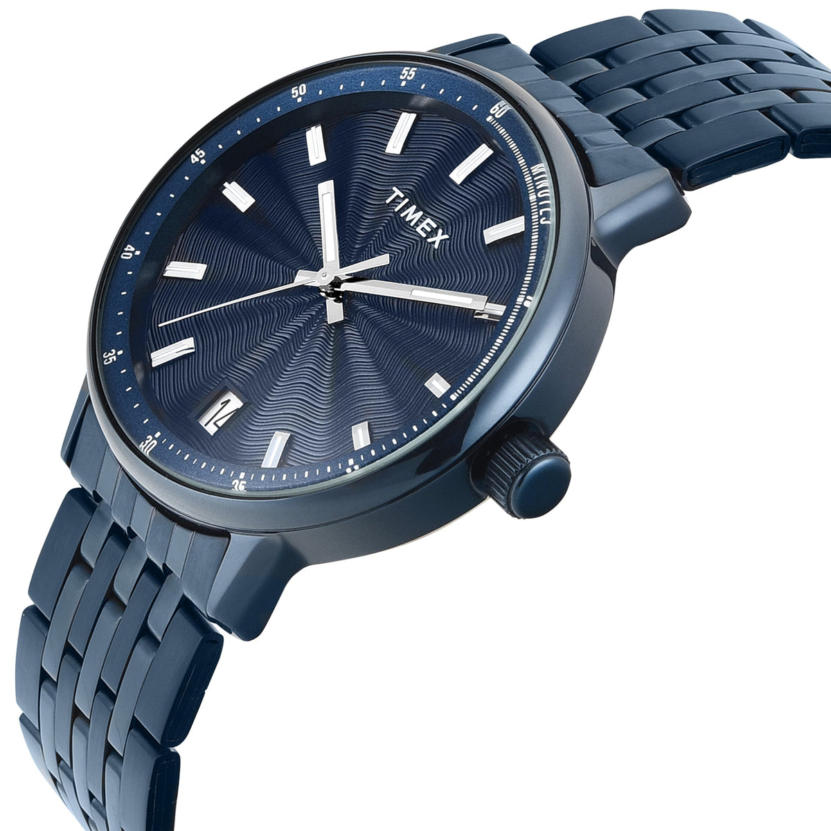 Timex Trendline Blue Dial Blue Stainless Steel Strap Men's Watch TWEG25412 - view 3