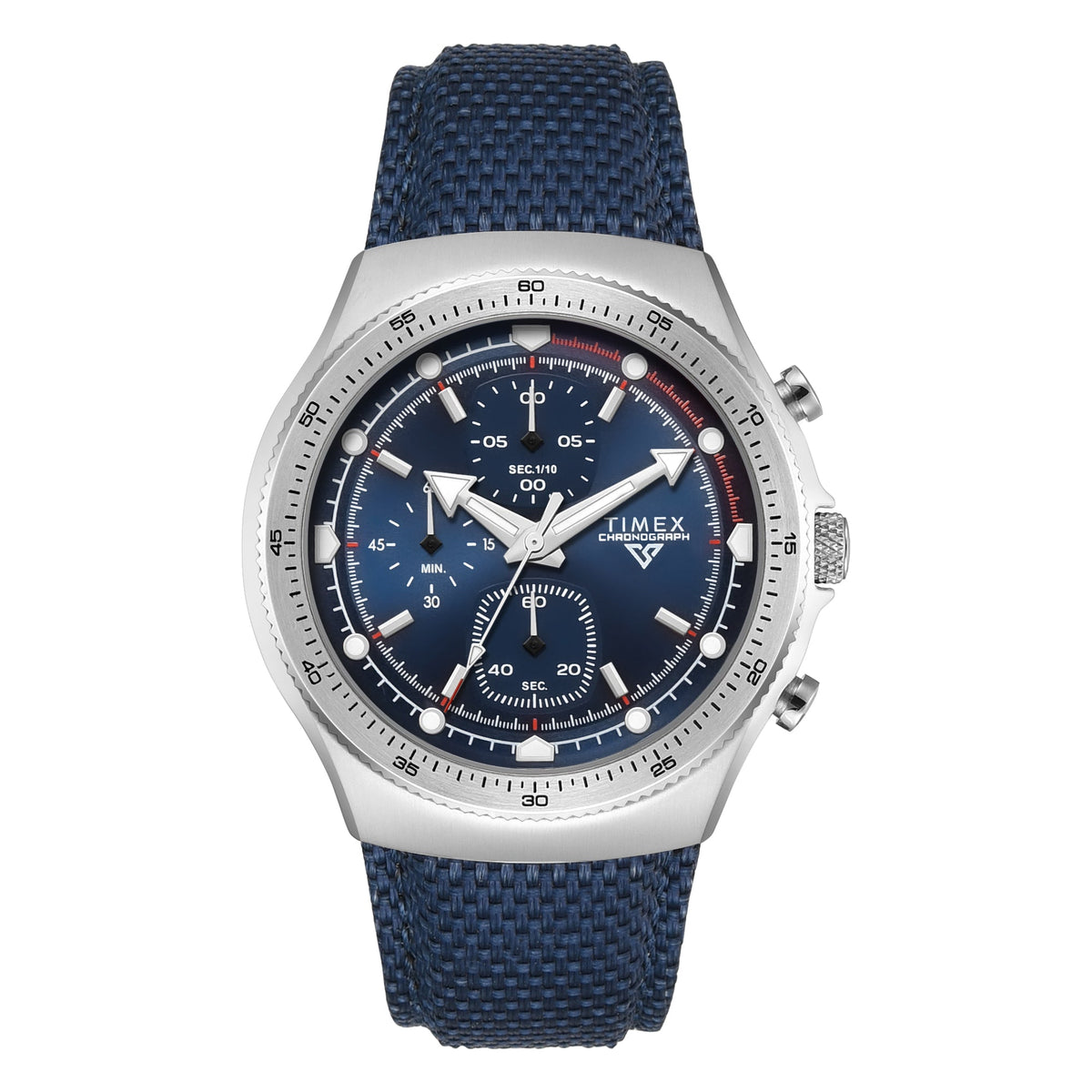 Timex Vector Blue Dial Blue Silicone Strap Men's Watch TWEG34900 - view 1