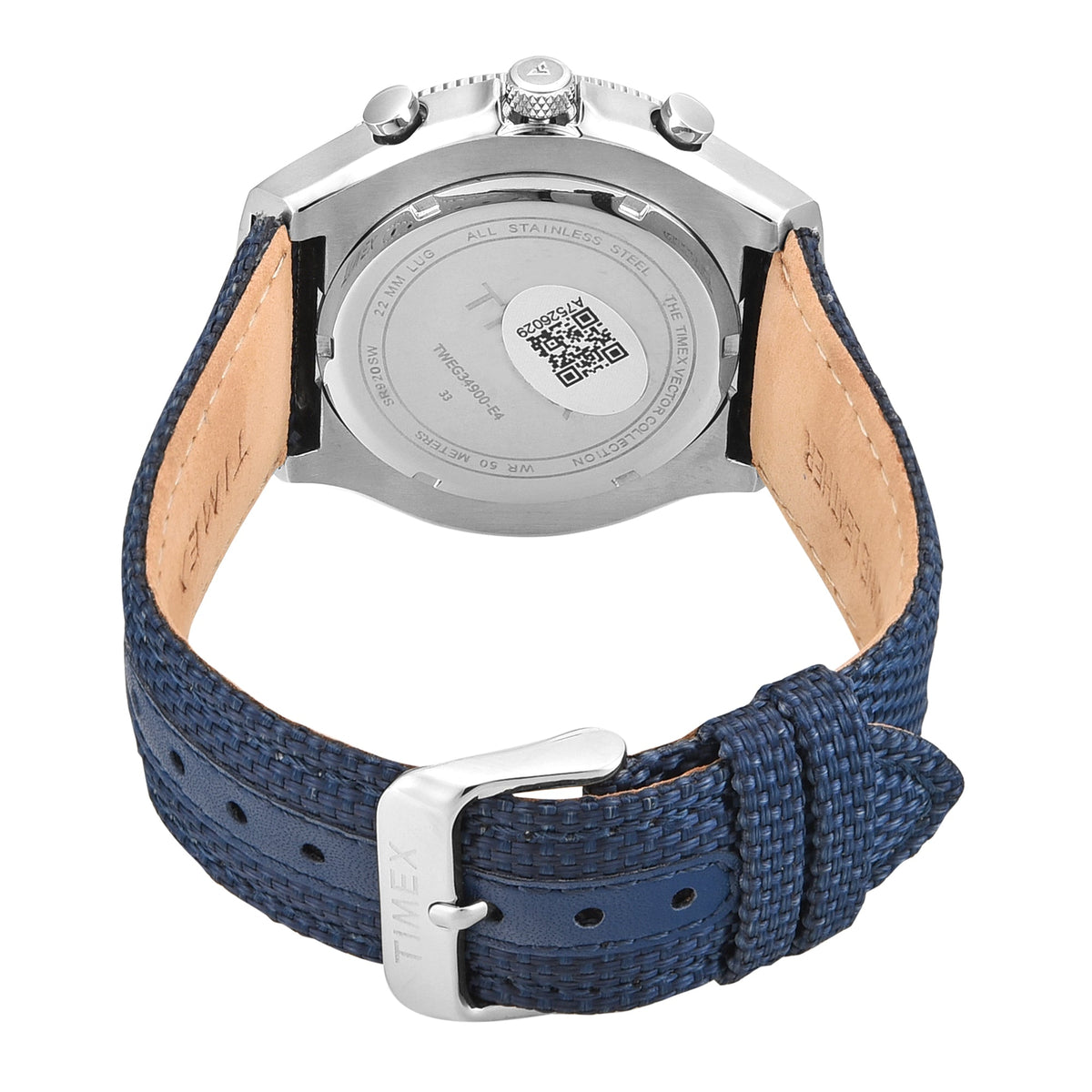Timex Vector Blue Dial Blue Silicone Strap Men's Watch TWEG34900 - view 3