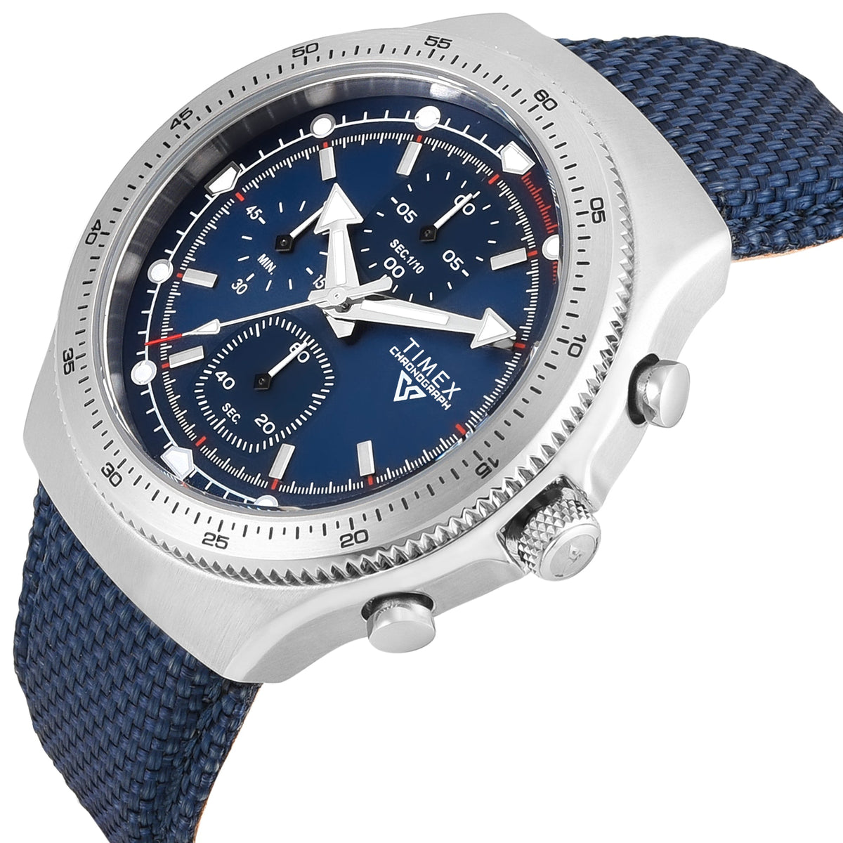 Timex Vector Blue Dial Blue Silicone Strap Men's Watch TWEG34900 - view 2