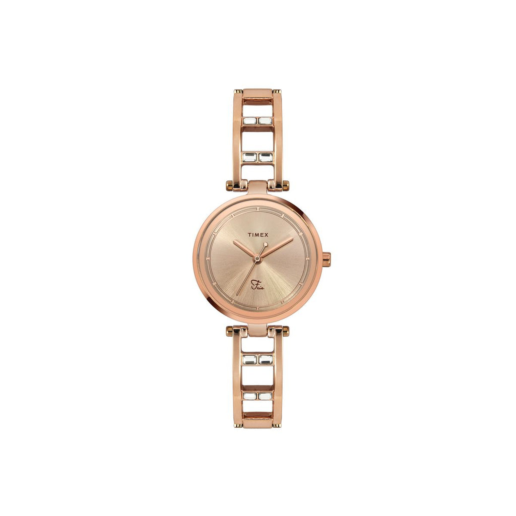 Timex Fria Rose Gold Dial Rose Gold Brass Strap Women's Watch TWEL15300 - view 1
