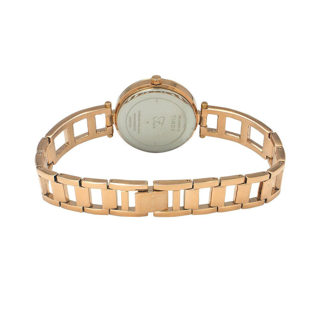 Timex Fria Rose Gold Dial Rose Gold Brass Strap Women's Watch TWEL15300 - view 3